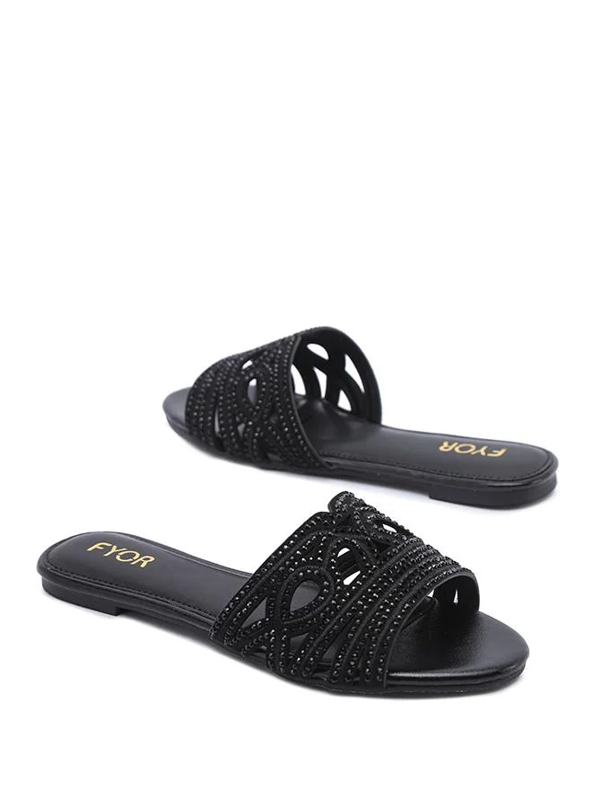 FYOR  Stylish Midnight Infinity-Loop Slide MY 414 for Women | Best Price UAE
