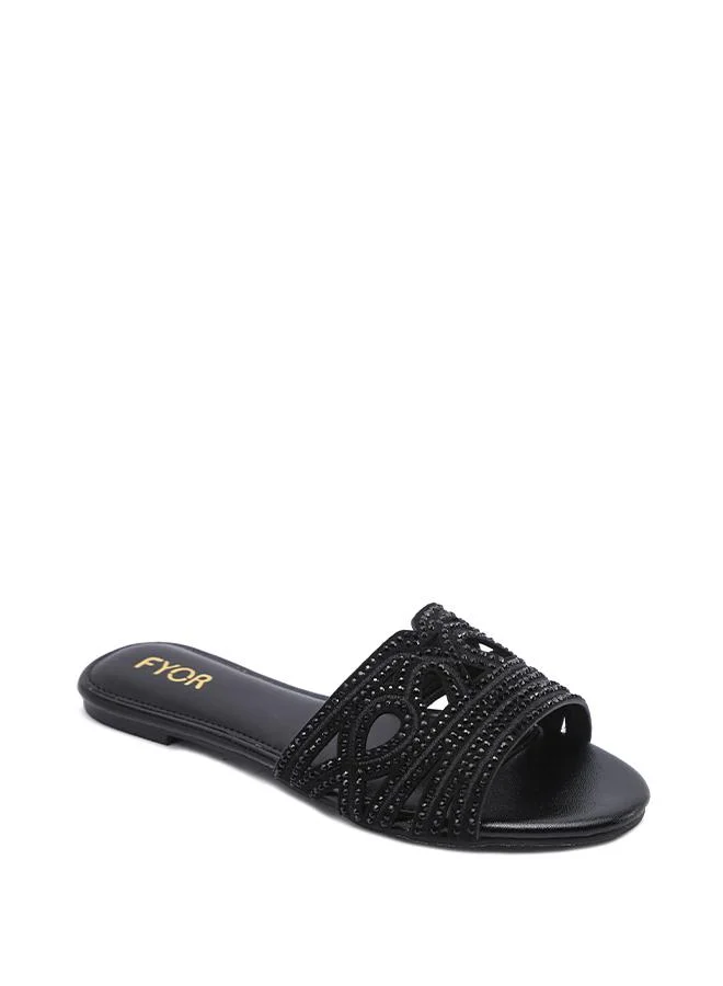 FYOR Stylish Midnight Infinity-Loop Slide MY 414