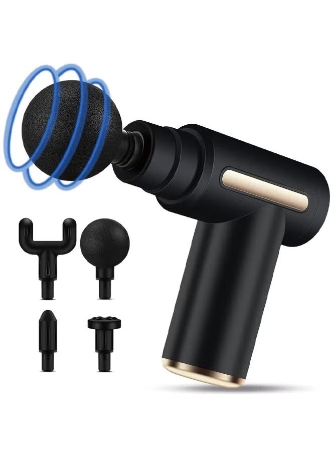 VOGMAX - Mini Massage gun Percussion Deep Tissue Muscle Massage with 6 Speed ​​Massager gun, Quiet Portable Electric Handheld Body Massager gun - Black - Image 1