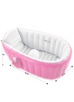 XiuWoo Portable  Inflatable Baby Bathtub, Toddler Bathing Tub, Non-Slip Travel Bathtub, Air Swimming Pool, Kids Thick Shower Basin with Air Pump  - Image 5