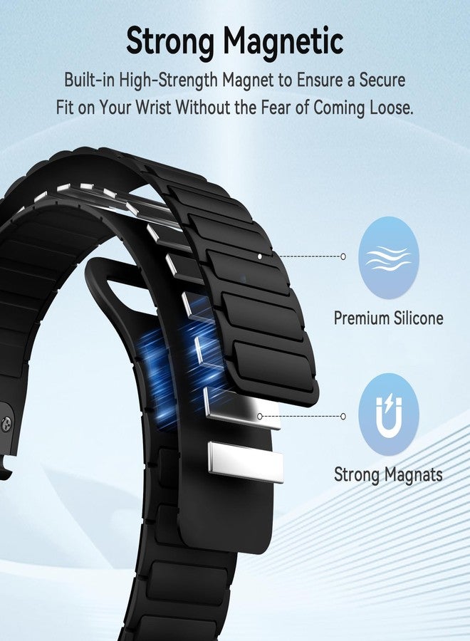 ISABAKE Watch Strap for Fenix 8 47mm/7/6 Pro/5 Plus, 22mm Silicone Quickfit Replacement Band for Garmin Epix Pro 47mm/Forerunner 945/935, 22MM - Image 2