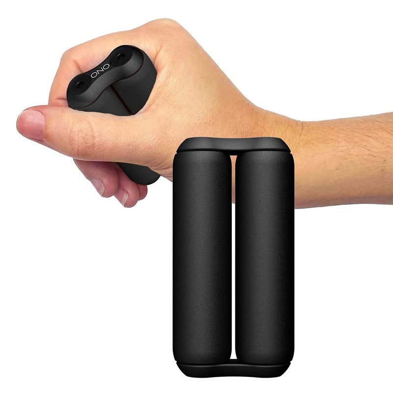 ONO Roller  Handheld Fidget Toy for Adults  Help Relieve Stress Anxiety Tension  Promotes Focus Clarity  Compact Portable Design Black Junior Size  ABS Plastic - Image 2