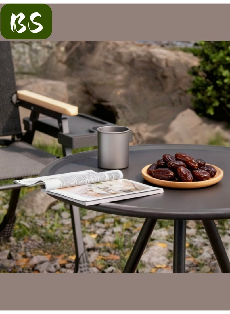 BS Outdoor folding table (unlike other tables nominally made of aluminum but actually made of steel, this is a genuine aluminum alloy) | Adjustable picnic table with storage bag and hanging net | Adjustable compact camping table | Portable tripod hiking coffee table (extendable) - Image 3