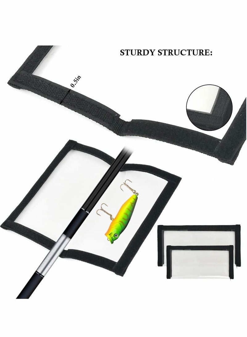 Excefore 10pcs（L*5+M*5) Fishing Lure Wraps, Clear PVC Lure Covers Keeps Fishing Safe, Fishing Bait Cover Easily See Lures, Fishing Hook Covers , Safe from Sharp Hook - Image 3