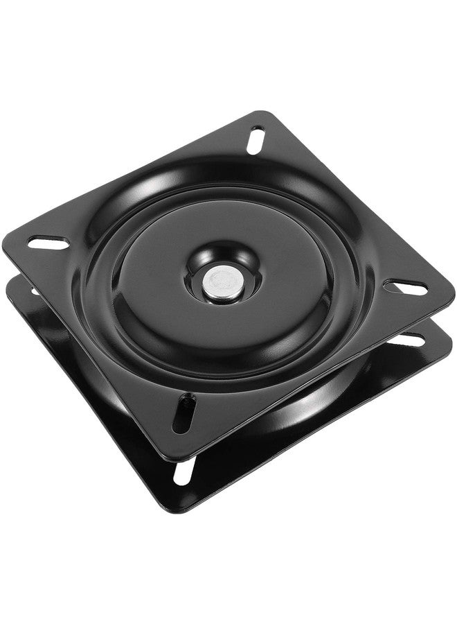 ZEONHAK 3 PCS 7 Inch Bar Stool Swivel Plate, Heavy Duty Replacement, Seat Swivel Base Mount Plate for Stool and Chair, Black - Image 4