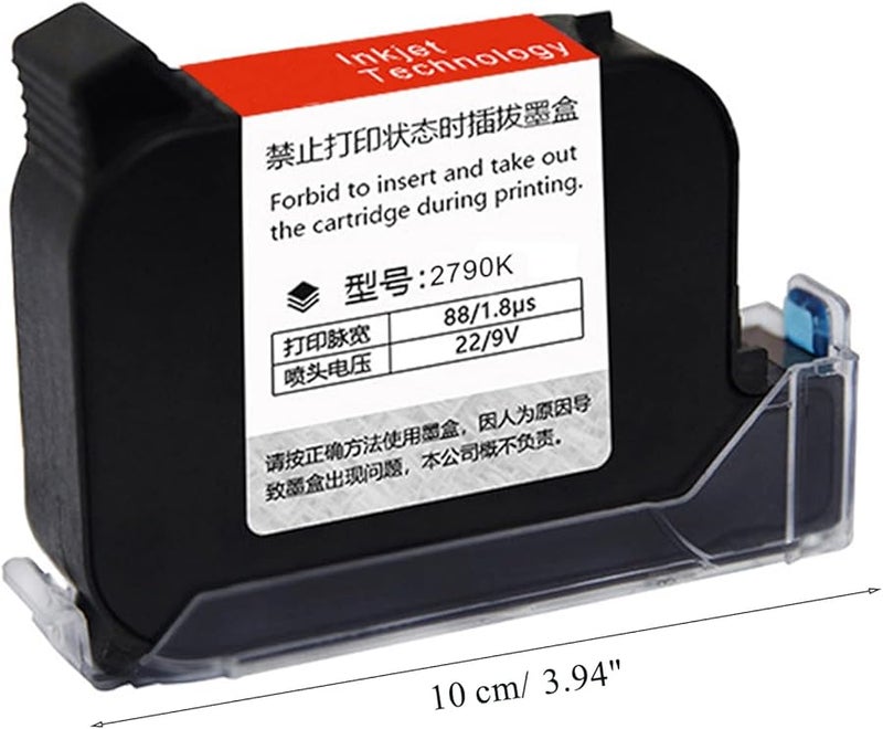 2790K Thermal Inkjet Printer 12.7mm Handheld Fast Dry Solvent Cartridge 600DPI - Image 4