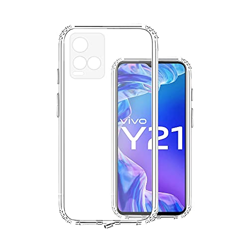 VIDO غطاء خلفي شفاف من سيليكون VIDO لهاتف Vivo Y33S / Vivo Y21 2021 / Vivo Y21T 5G (ناعم ومرن وحماية للكاميرا) - Image 1