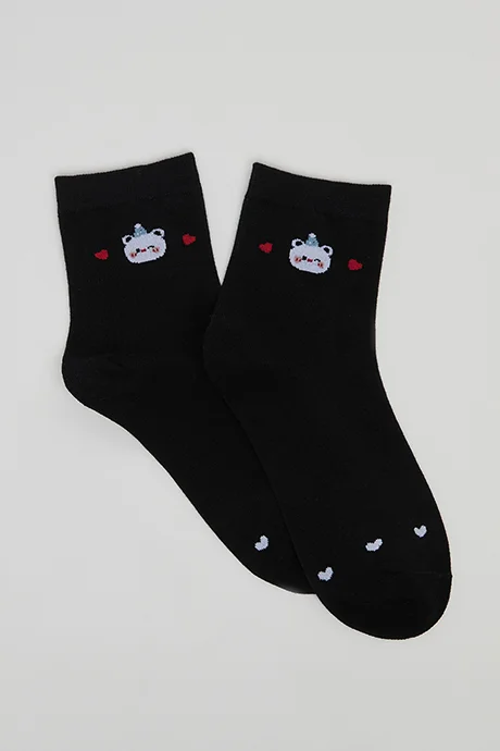 R&B 3 Pack Patterned Crew Socks