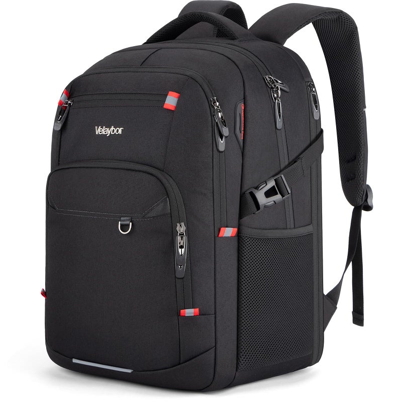 Velaybor 40L Expandable Laptop Backpack, Anti-thief Travel Backpack, Airline Approved Business Waterproof Carry on Luggage, Fits 15.6" Laptop for Men Women - Image 1