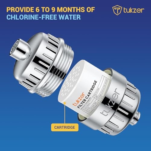 Tukzer Replacement Cartridge for 15-Stage Shower Head Filter Softener for Hard Water| High-Output Filter for Bathroom, Removes Chemicals, Chlorine| Revitalize, Improves Skin, Reduce Hair Fall (Pack 2) - Image 5