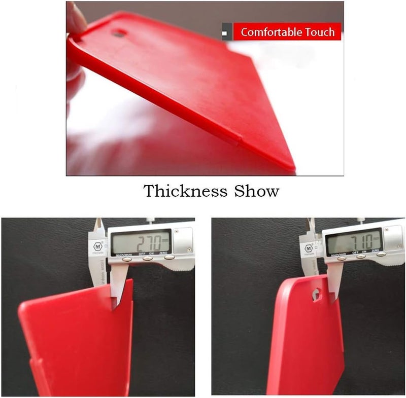 buysigo Wallpaper Smoothing Tool Kit Include red Squeegee,Medium-Hardness Squeegee, blue Tape Measure,snitty Vinyl Cutter and Craft Knife with 5 Replacement Blades for Adhesive Contact Paper Application Win - Image 3
