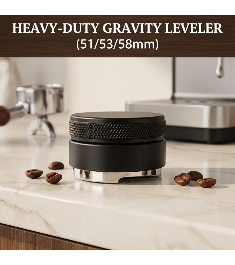 51mm Adjustable Depth Stainless Steel Espresso Leveler for Breville DeLonghi Portafilter - Image 3