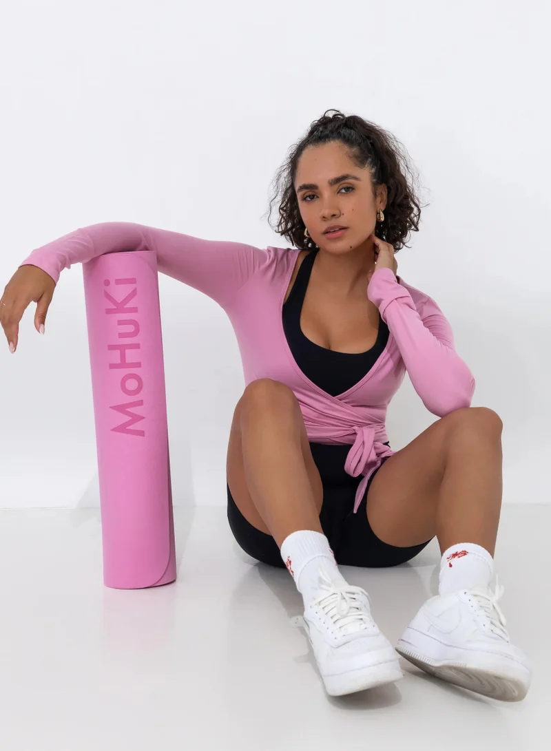 Mohuki Pink Lounge Wrap Top for Women | Best Price UAE
