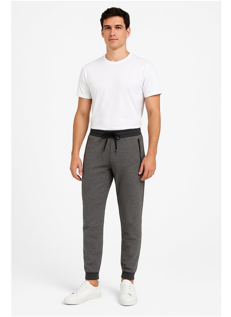 LOUD UNIVERSE Men’s Slim Fit Casual Trousers with Zip Pockets – Stretchable Pants for Work, Travel & Everyday Wear 