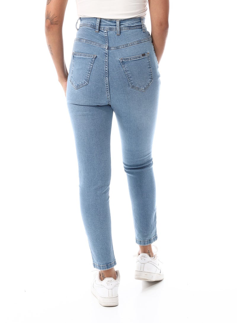 Andora Traditional Five Pockets Skinny Jeans Pants_ Light Blue - Image 3
