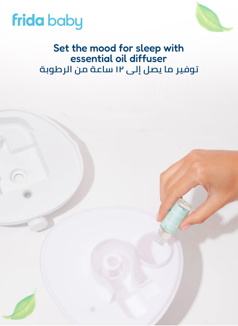 3-in-1 Humidifier | Diffuser + Color-Changing Nightlight | 0.5 Gallon Tank | Runs 24H | BPA-Free | Mist Adjustable | Auto Shut-Off | 19.8 x 20.1 x 19.3 CM | Baby Room Comfort