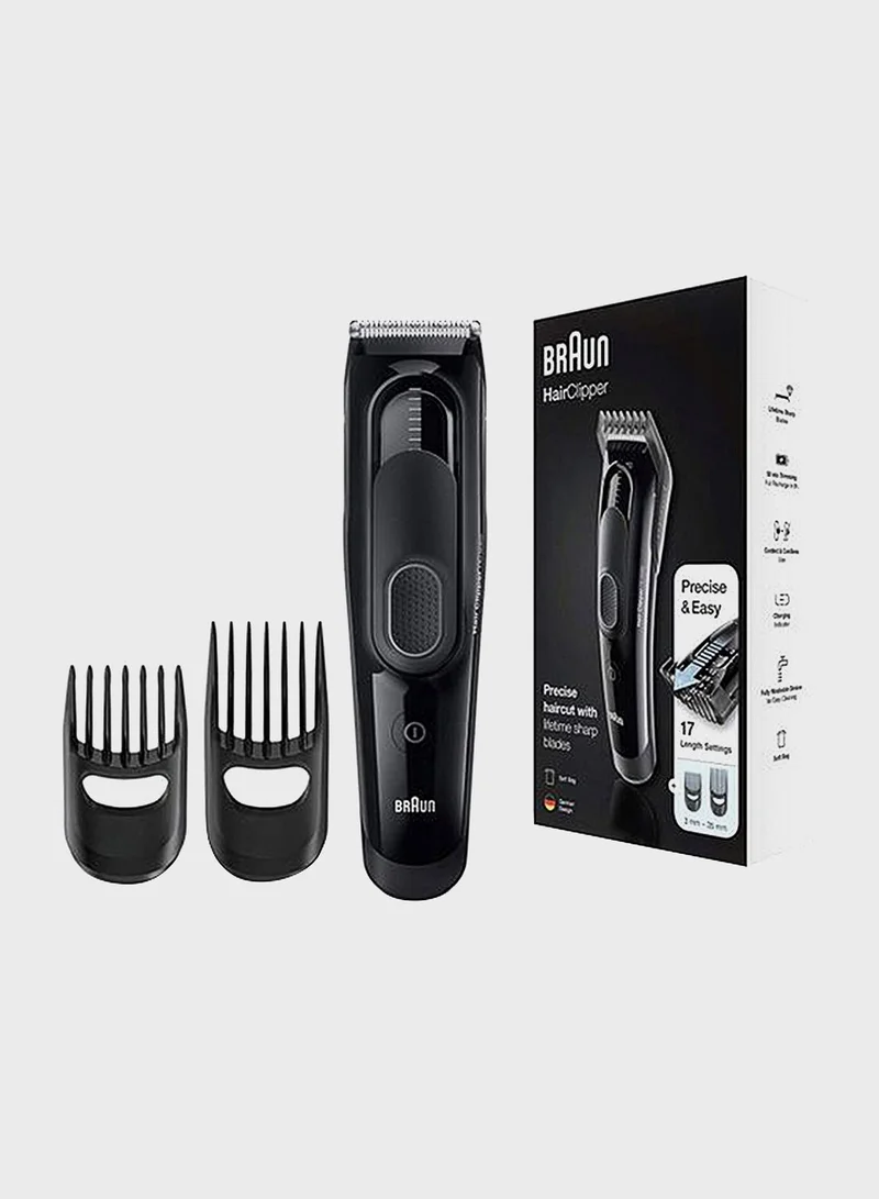 BRAUN 2-Comb Hair Clipper Hc5050
