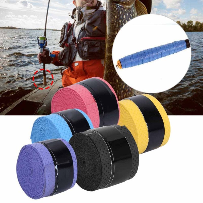 Leijiaer Anti Slip Sweatbands Sweat Absorption Grip Tape Non Slip Racket Handle for Tennis Badminton Fishing Rod - Image 4