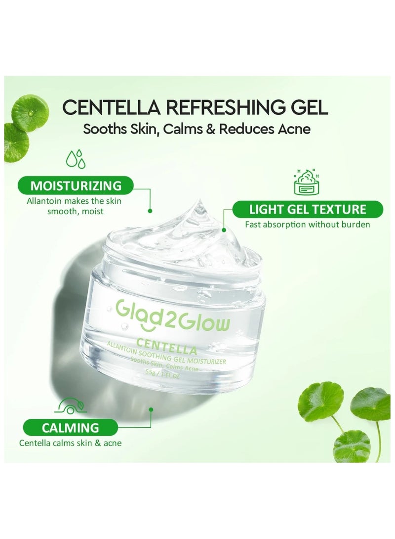 Glad2Glow Acne Set Moisturizer Gel Repair Skin 55g + Acid Power Clear Acne Serum 17ml - Image 5