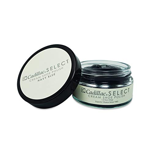 Cadillac Select Premium Cream Shoe Polish – Navy Leather Shoe Care, Nourishing Formula, Restores Shine and Color, Easy Application, Made in USA - Image 1