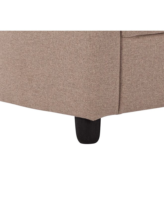 DANUBE HOME Nottingham 3 Seater Fabric Sofa | Modern Design Three Seat Sofas | Comfortable Living Room Furniture L186xW85xH88cm - Desert Sand - Image 4