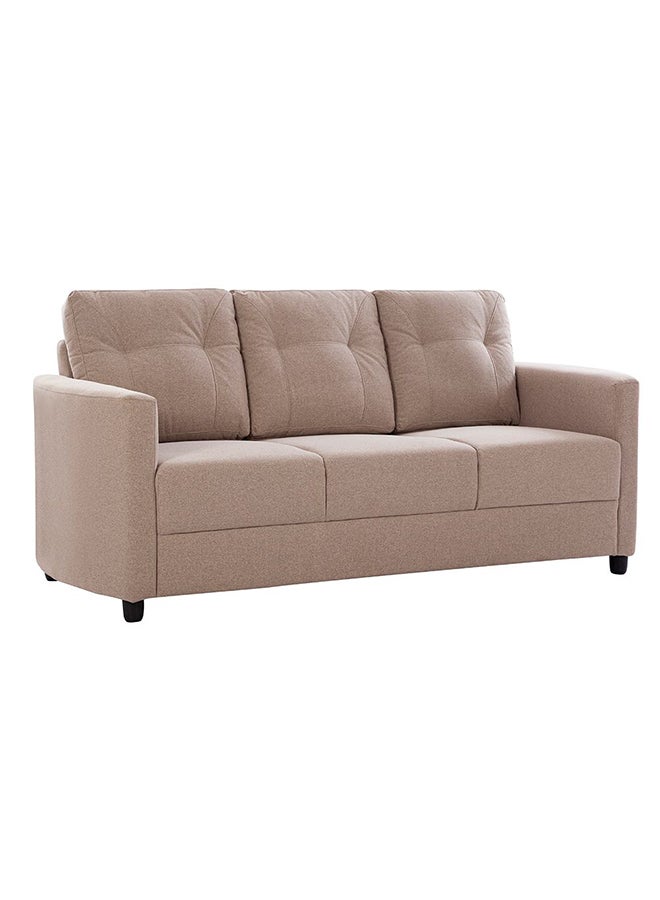 DANUBE HOME Nottingham 3 Seater Fabric Sofa | Modern Design Three Seat Sofas | Comfortable Living Room Furniture L186xW85xH88cm - Desert Sand - Image 1