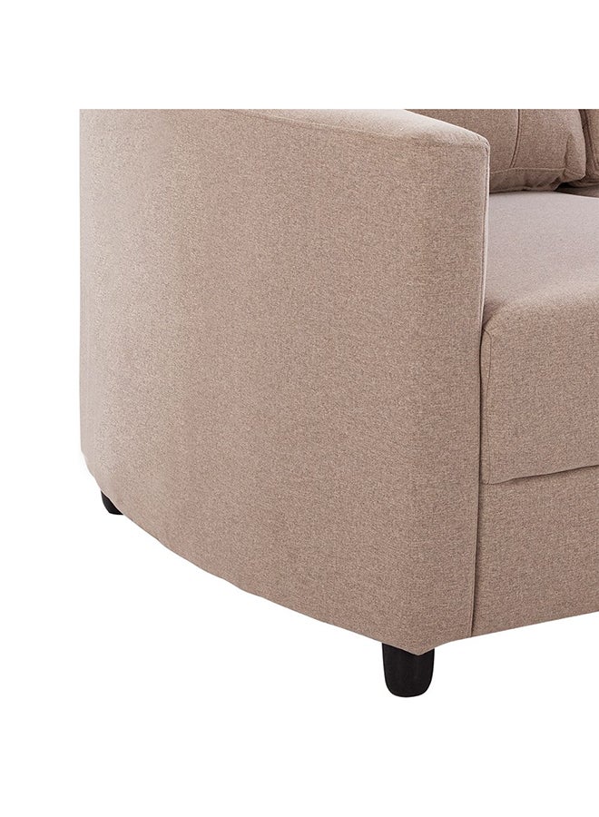 DANUBE HOME Nottingham 3 Seater Fabric Sofa | Modern Design Three Seat Sofas | Comfortable Living Room Furniture L186xW85xH88cm - Desert Sand - Image 3