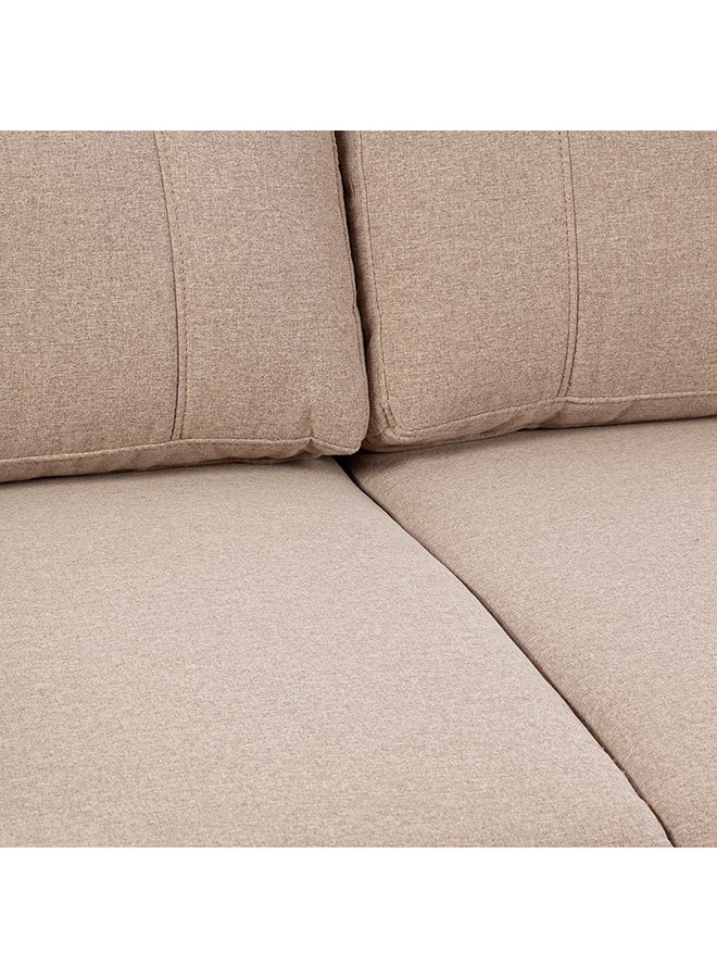 DANUBE HOME Nottingham 3 Seater Fabric Sofa | Modern Design Three Seat Sofas | Comfortable Living Room Furniture L186xW85xH88cm - Desert Sand - Image 5