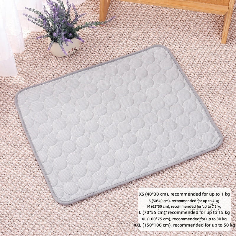 PET DOG ICE SILK COOL MAT - Summer Pet Bed for Dogs and Cats, Breathable & Washable - Image 1
