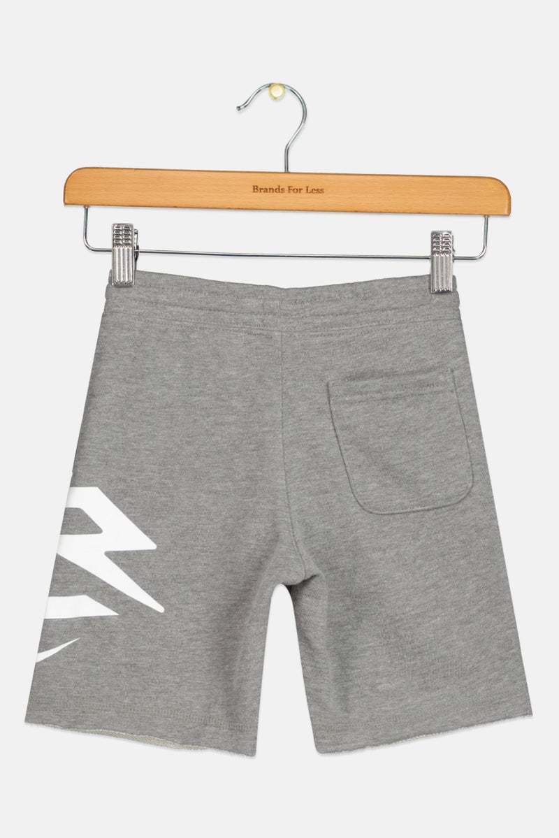 Nike شورتات تدريب رياضية للأطفال من نايك 3 براند بواسطة راسل ويلسون، رمادي - Image 2