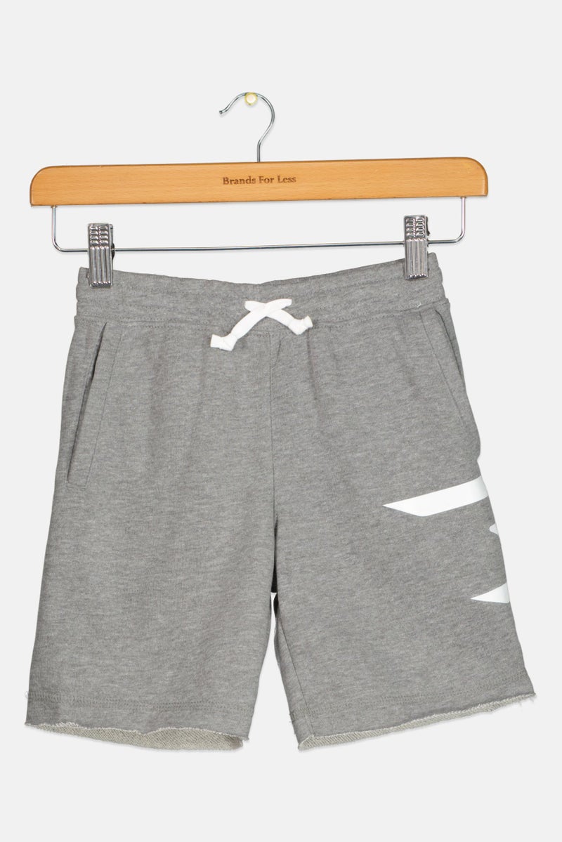 Nike شورتات تدريب رياضية للأطفال من نايك 3 براند بواسطة راسل ويلسون، رمادي - Image 1