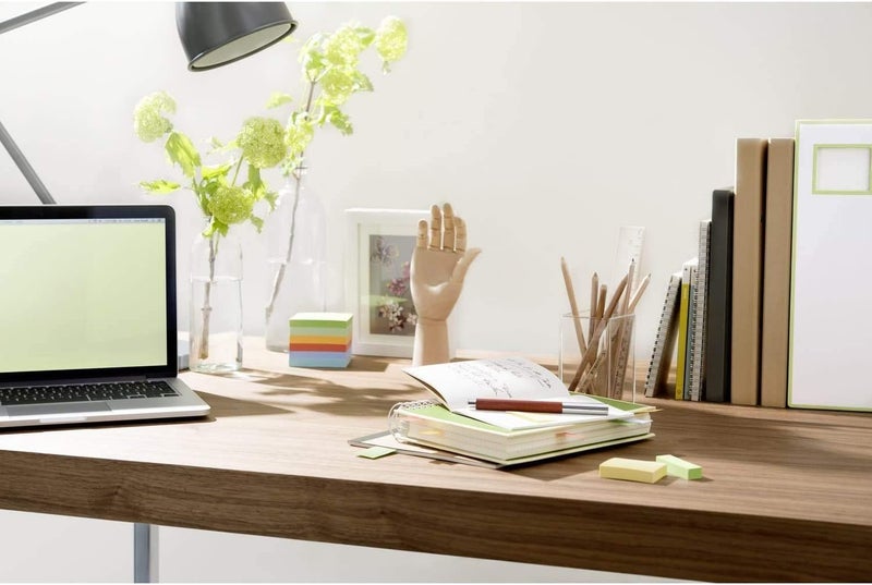 بوست-إت ملاحظات Post-it قابلة لإعادة التدوير، لون أصفر كناري، عبوة تحتوي على 6 ألواح، 100 ورقة في كل لوح، مقاس 76 مم × 76 مم، لون أصفر – ملاحظات لاصقة مصنوعة من ورق معاد تدويره بنسبة 100% - Image 2
