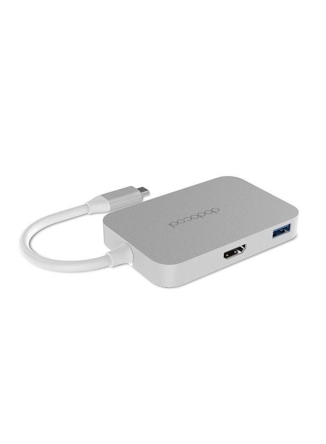NIBEMINENT USB-C To USB Type-C Convertor White/Silver