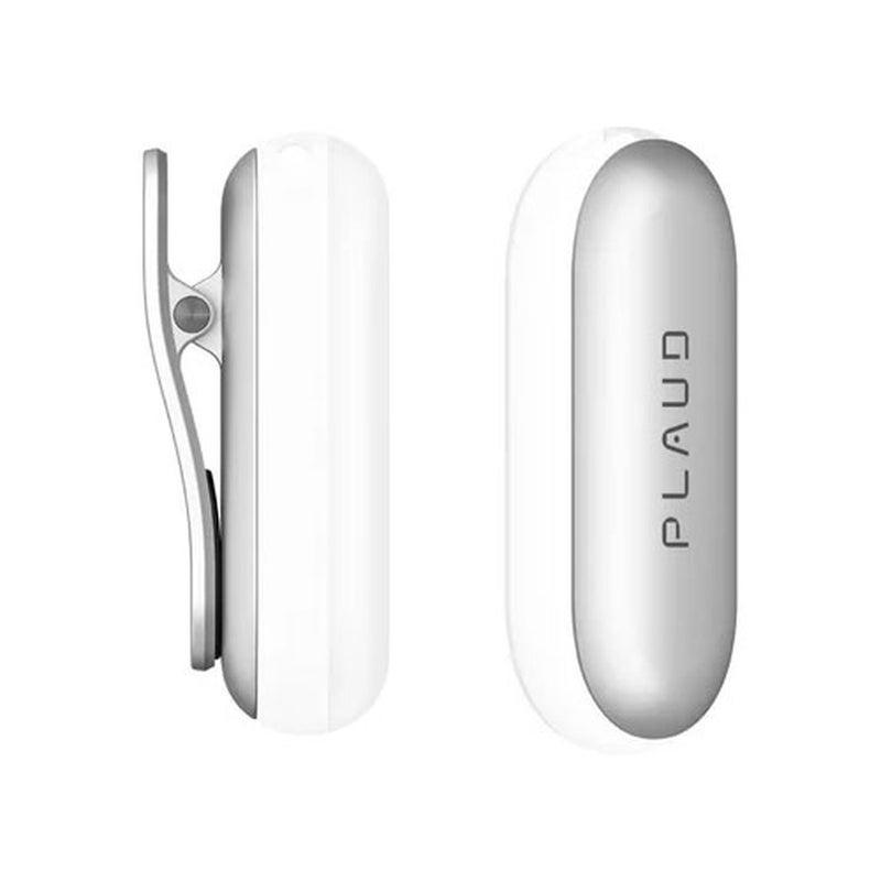 Plaud NotePin Clip & Magnetic Pin - Silver - Image 1