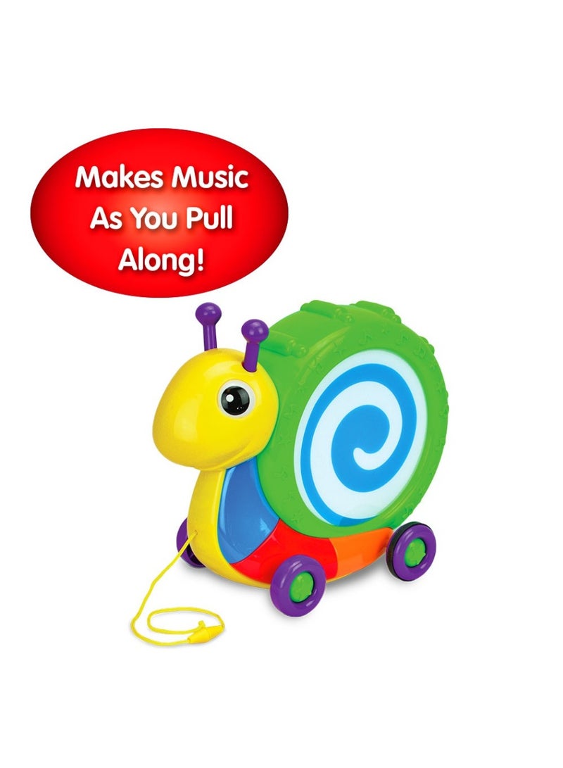 THE LEARNING JOURNEY PLAY & LEARN! PULL ALONG SNAIL DRUM - Image 4