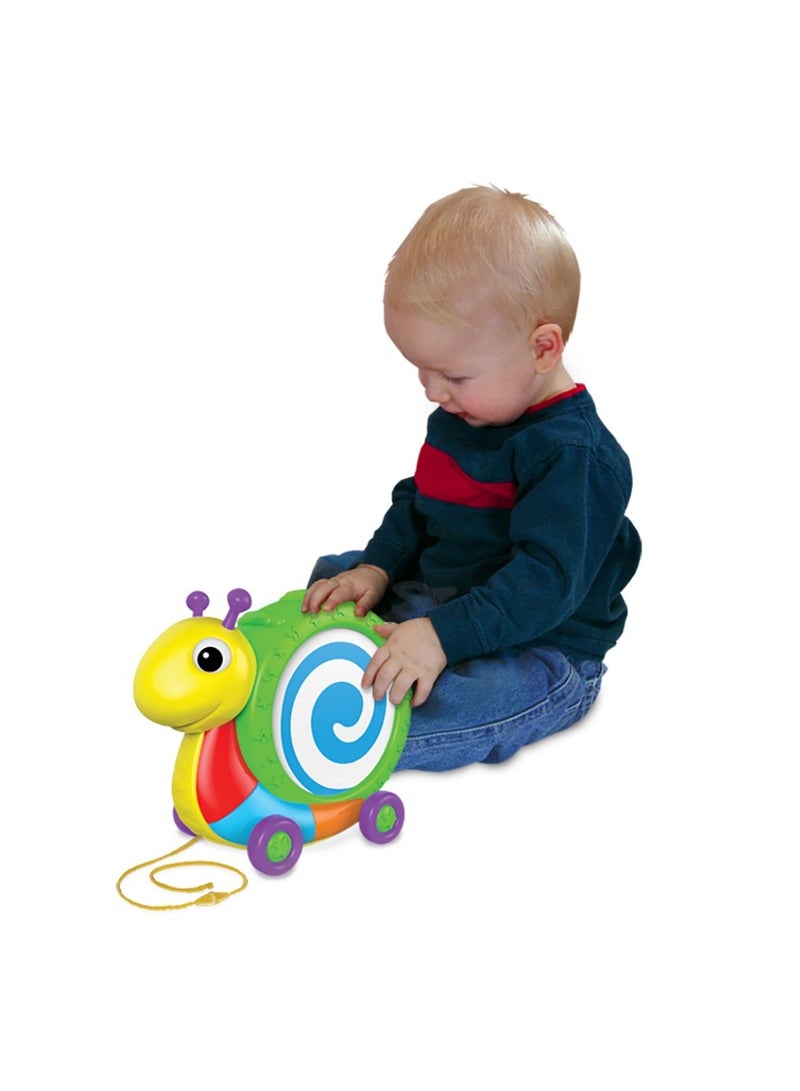 THE LEARNING JOURNEY PLAY & LEARN! PULL ALONG SNAIL DRUM - Image 2