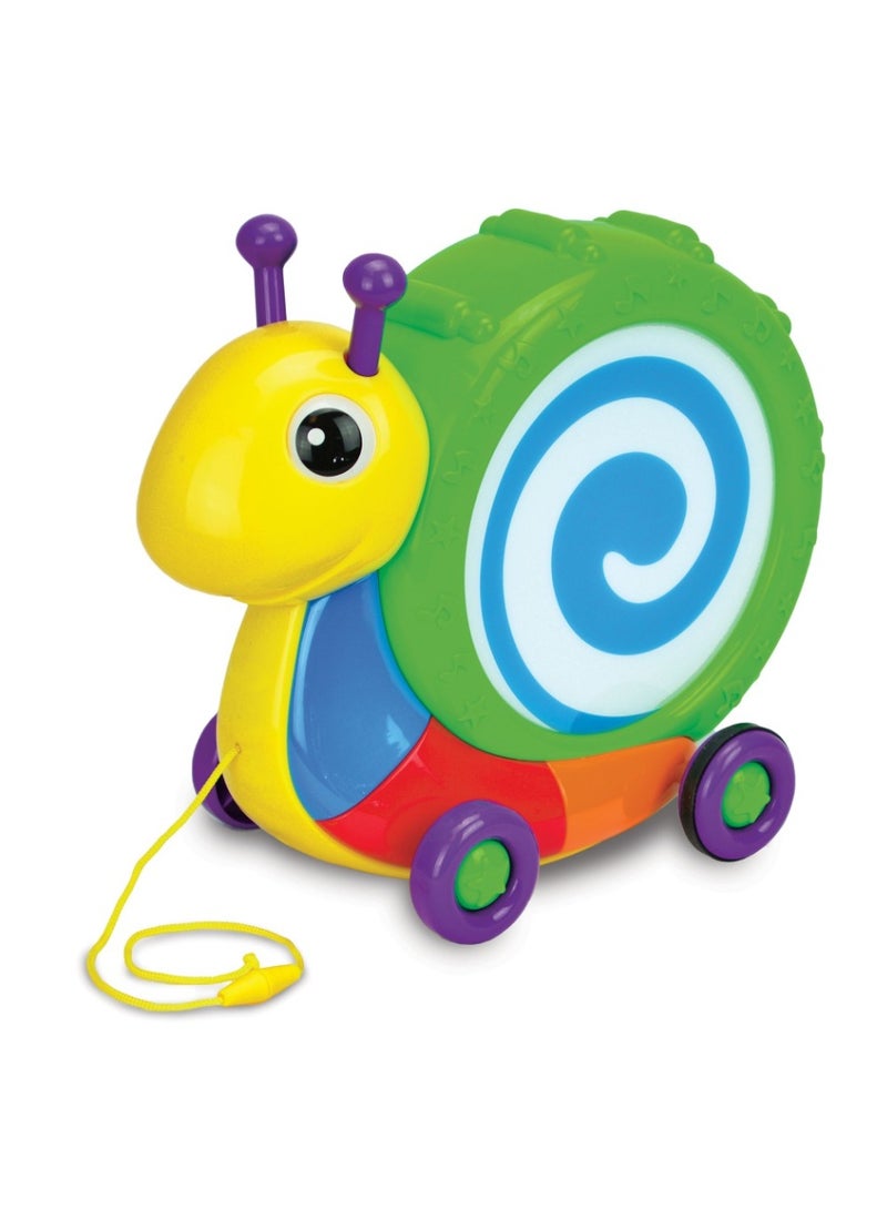THE LEARNING JOURNEY PLAY & LEARN! PULL ALONG SNAIL DRUM - Image 3