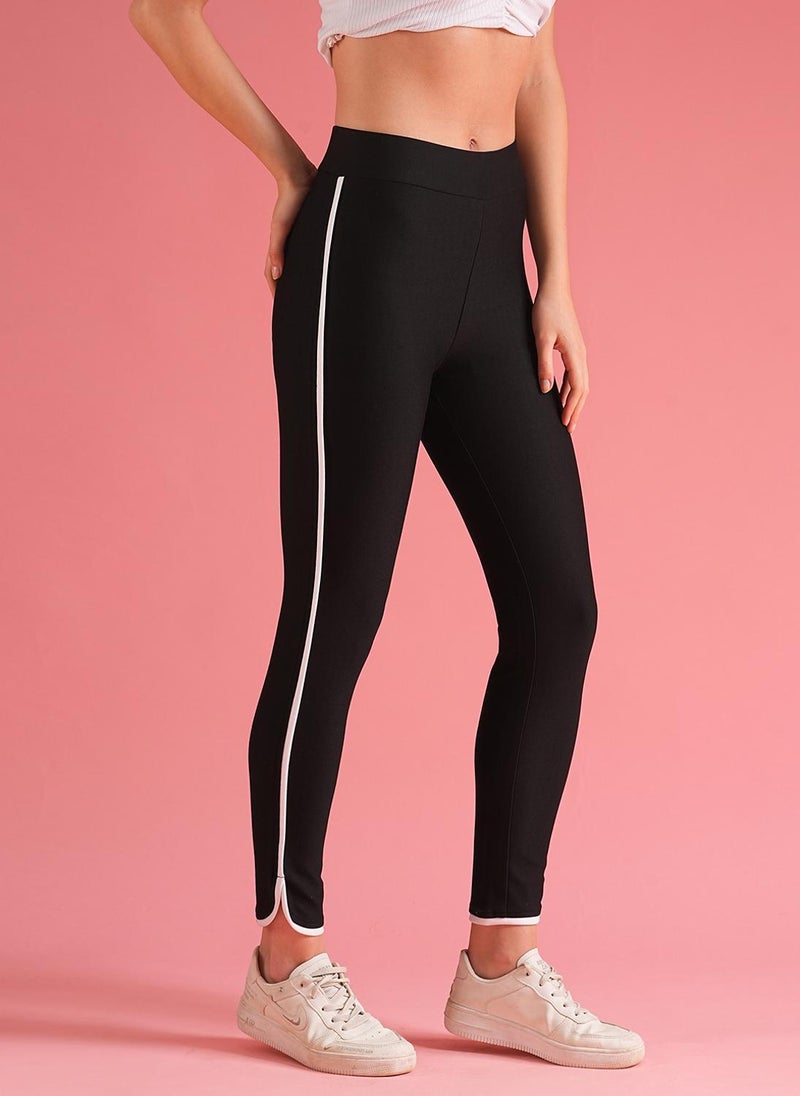 Globus Women's Black Casual Skinny Treggings with High-Rise Waist - Image 3