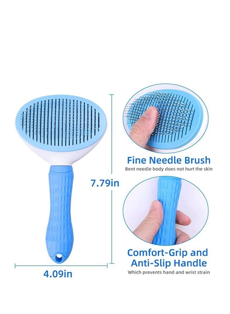 Y&D Dog & Cat Grooming Brush 2 Pack of Pet Self Cleaning Brush, Professional Brush,for Styling Comb, Removing Dead Hair for Dog/Cat with Short, Medium, Long - Image 3