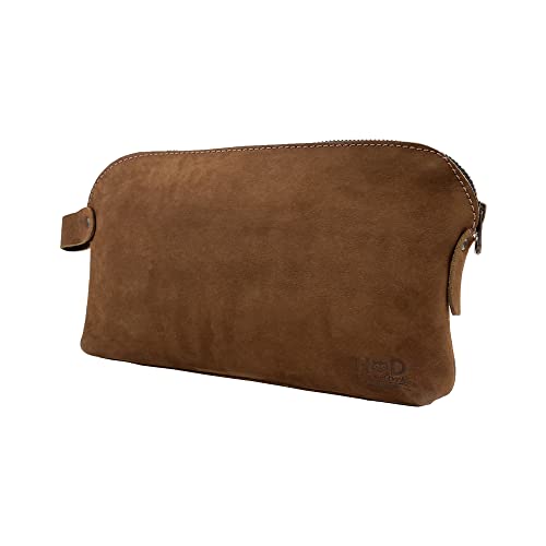 Hide & Drink, Large Rustic All Purpose Dopp Kit Utility Bag for Cords & Chargers, Travel Bag, Multi-Purpose Bag, Full Grain Leather, Handmade, Swayze Suede - Image 5