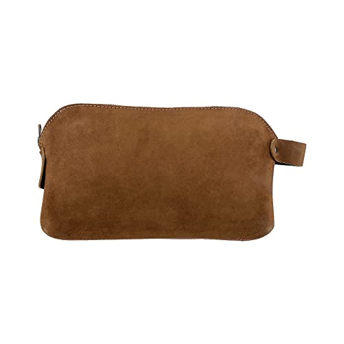 Hide & Drink, Large Rustic All Purpose Dopp Kit Utility Bag for Cords & Chargers, Travel Bag, Multi-Purpose Bag, Full Grain Leather, Handmade, Swayze Suede - Image 4