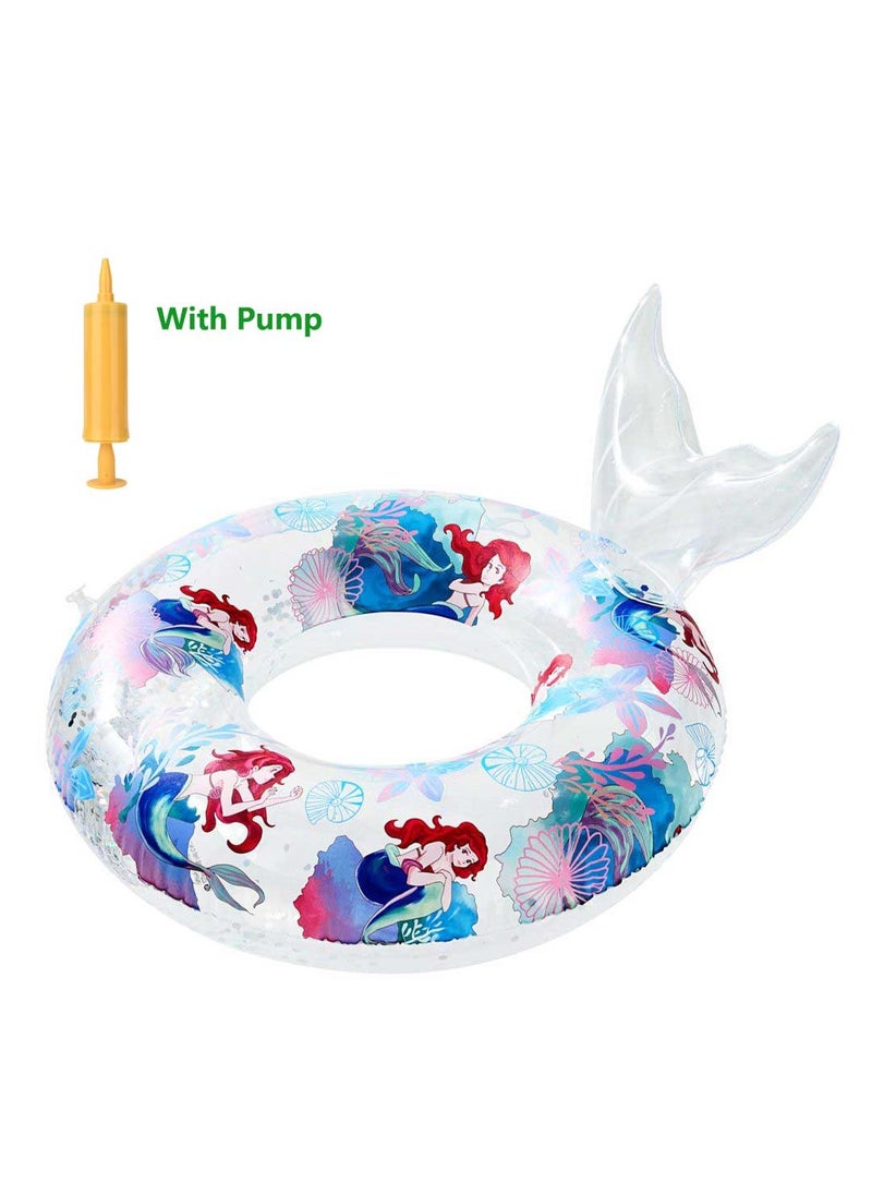 Loquat Mermaid Baby Swimming Ring Inflatable Pool Floaties Suitable  - Image 1