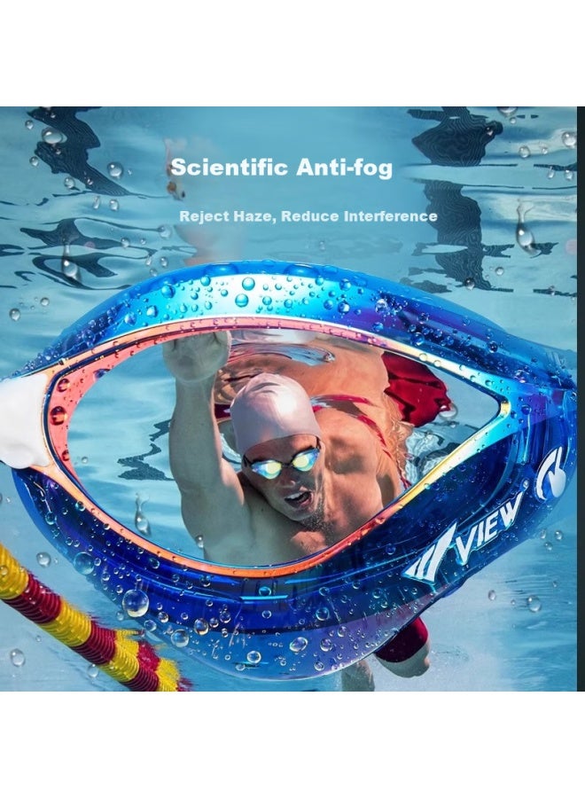 View Imported Swimming Goggles Anti-fog High Definition Professional Racing Compeion Jd Self-operated Flagship Store V230 - Image 5