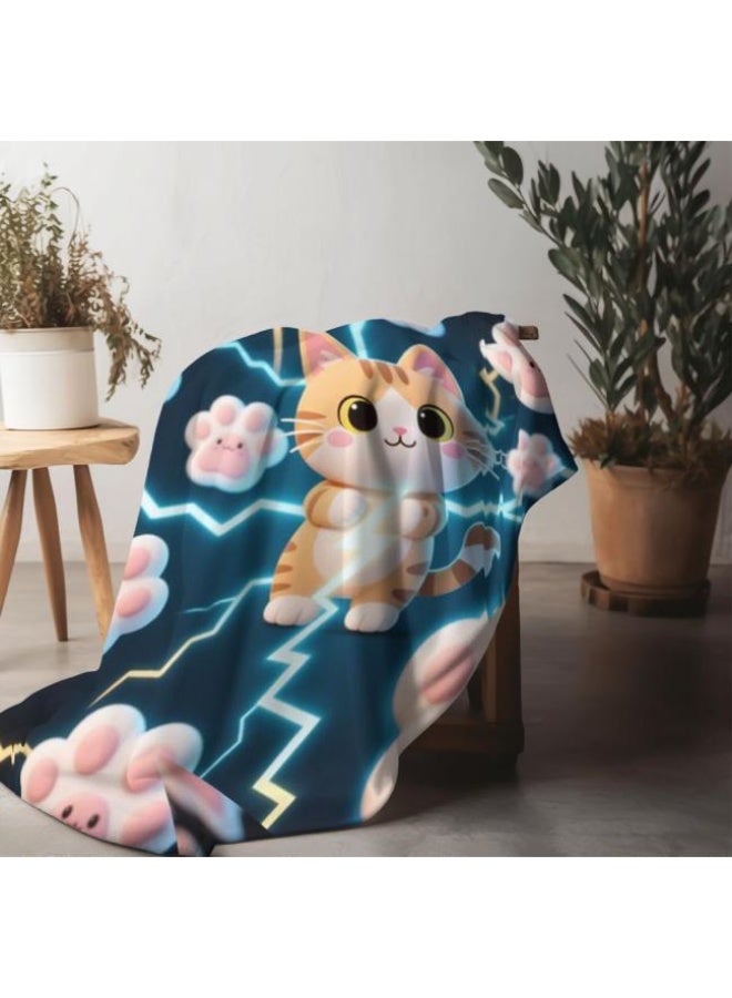 عام بطانية رقيقة من الفانيلا الكرتونية للأطفال والرضع (دافئة ومريحة، ومناسبة للنوم والألعاب) 70 سم * 100 سم - Image 4