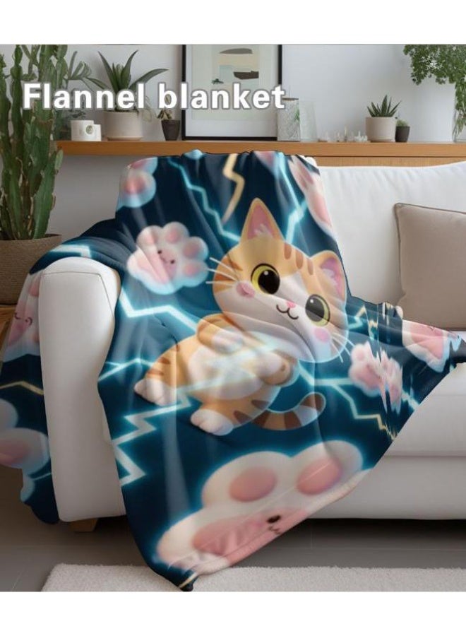 عام بطانية رقيقة من الفانيلا الكرتونية للأطفال والرضع (دافئة ومريحة، ومناسبة للنوم والألعاب) 70 سم * 100 سم - Image 3