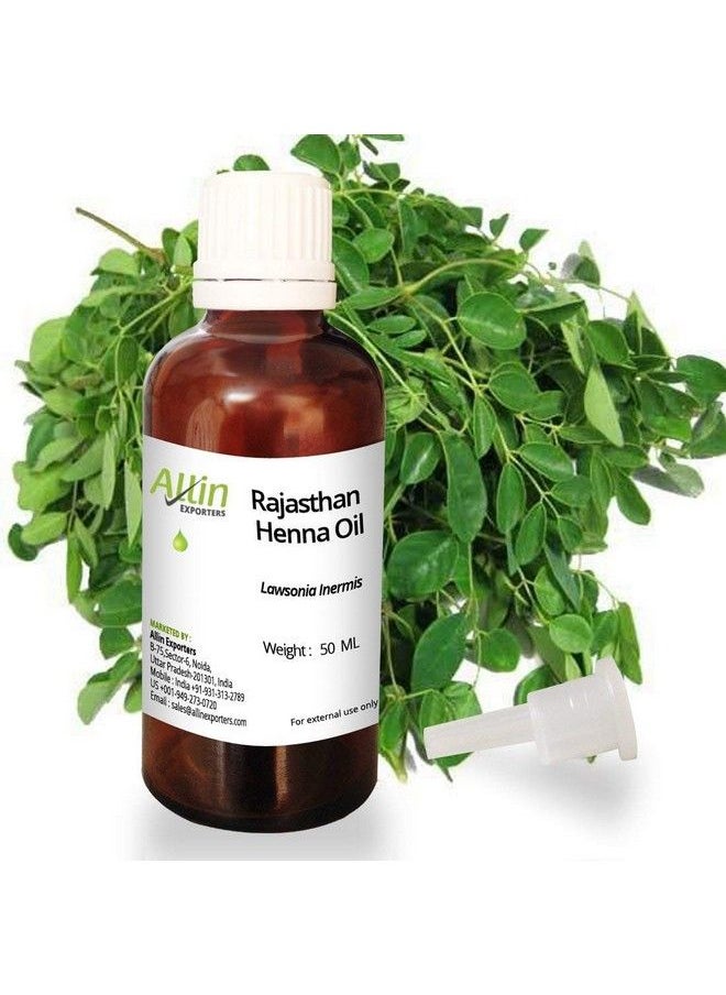 Allin Exporters Rajasthan Henna Oil 100% Natural Undiluted 50 Ml  - Image 1