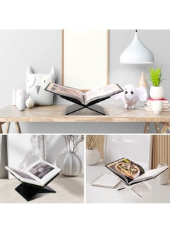 BUYCO Quran Bible Magazines Recipe Book Stand Acrylic Clear Book Holder Best For Open And Closed Book Reading  - Image 2