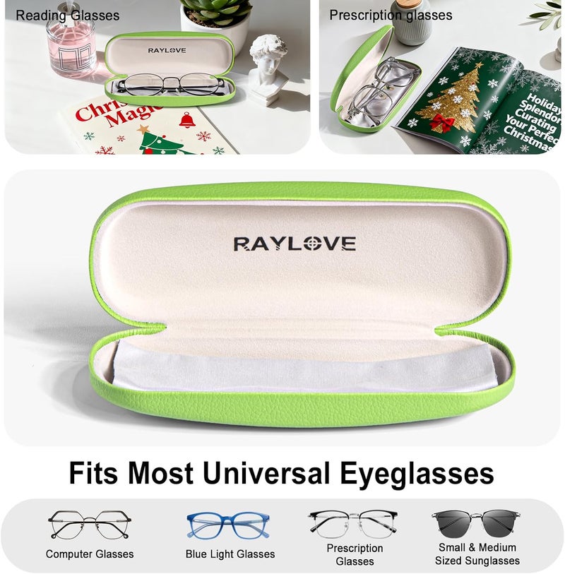 RayLove Unisex Hard Shell Eyeglasses Cases, Protective Case For Glasses - Image 4