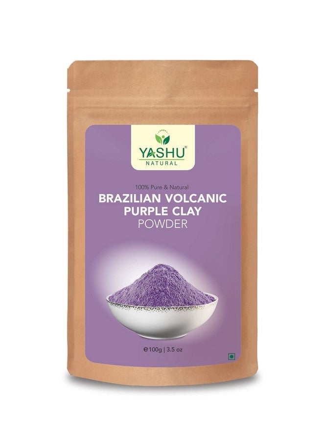 ياشو الطين البركاني البرازيلي الأرجواني لإشراقة طبيعية وتنظيف المسام | بودرة الوجه للتحكم في التجاعيد (100 جرام) - Image 1