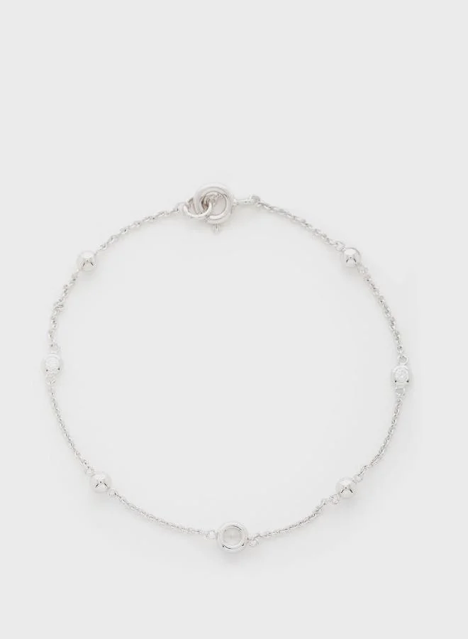 FOSSIL Logo Beaded Bracelet
